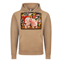 Vintage Coffee christmas pigs Vintage Hoodie - Jasminsmagicworld