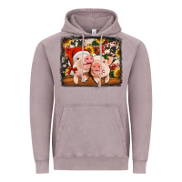 Christmas Pigs Vintage Hoodie | Teevron