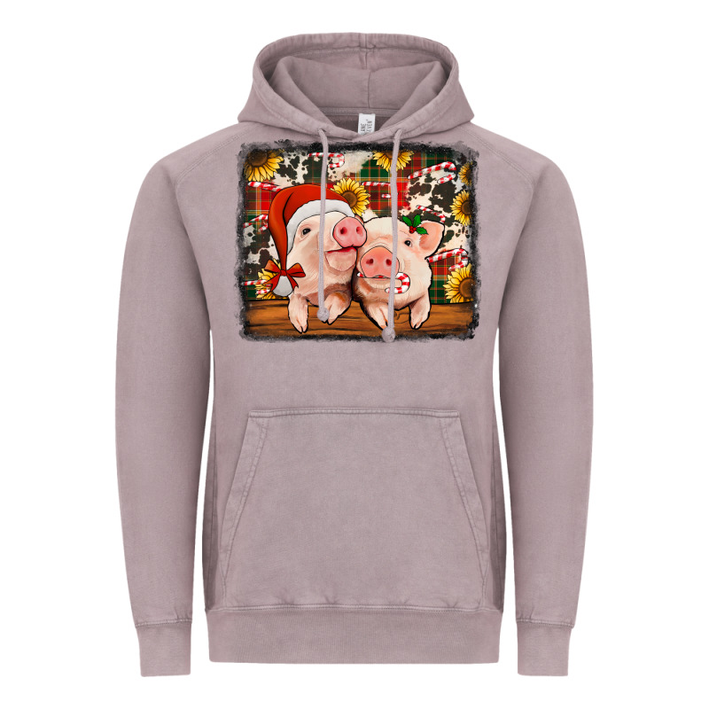Christmas Pigs Vintage Hoodie by Jasminsmagicworld | Teevron