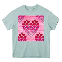 Arona valentines day hearts seamless pattern Heavy Core Tee - BundleAndBundleShop