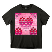 Asphalt valentines day hearts seamless pattern Heavy Core Tee - BundleAndBundleShop