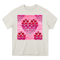 Cream valentines day hearts seamless pattern Heavy Core Tee - BundleAndBundleShop