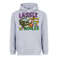 Heather Grey laissez les bons temps rouler Heavyweight Hoodie - CowGirlArtShop