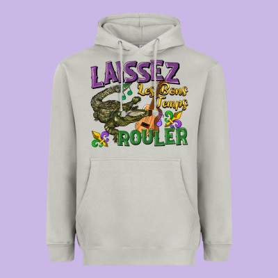 Laissez Les Bons Temps Rouler Heavyweight Hoodie Designed By Cowgirlartshop