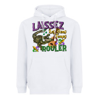 White laissez les bons temps rouler Heavyweight Hoodie - CowGirlArtShop