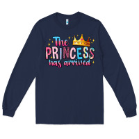 Navy The Princess Has Arrived Long Sleeve Tee - MaliasSmallBusiness