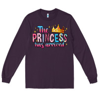 Plum The Princess Has Arrived Long Sleeve Tee - MaliasSmallBusiness