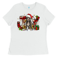 White Christmas joy pitbull Ladies Tee - JahusDesignShop
