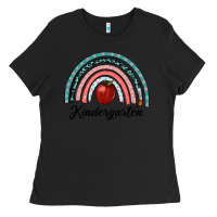 Black kindergarten rainbow Ladies Tee - RanaPortraitStore