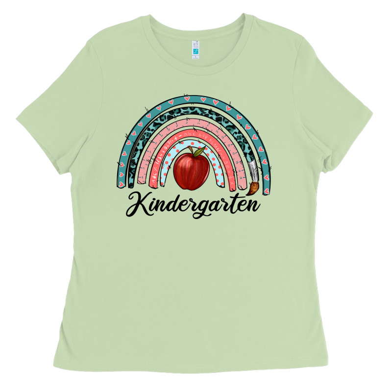 Kindergarten Rainbow Ladies Tee by RanaPortraitStore | Teevron
