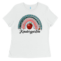 White kindergarten rainbow Ladies Tee - RanaPortraitStore