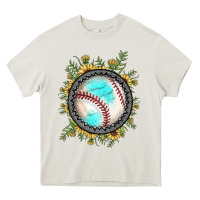 Cream baseball gemstone sunflower Heavy Core Tee - JahusDesignShop