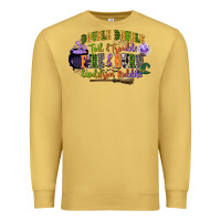 Antique Gold double double toil and trouble fire and burn cauld Premium Sweatshirt - CowGirlArtShop