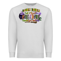 Dove Grey double double toil and trouble fire and burn cauld Premium Sweatshirt - CowGirlArtShop