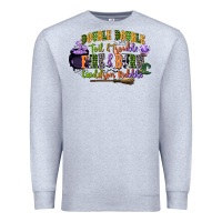 Heather Grey double double toil and trouble fire and burn cauld Premium Sweatshirt - CowGirlArtShop