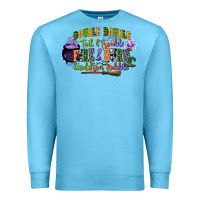 Ocean Blue double double toil and trouble fire and burn cauld Premium Sweatshirt - CowGirlArtShop