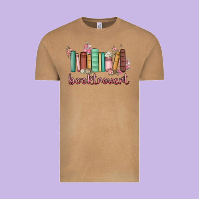 Booktrovert Vintage Tee Designed By Maliassmallbusiness