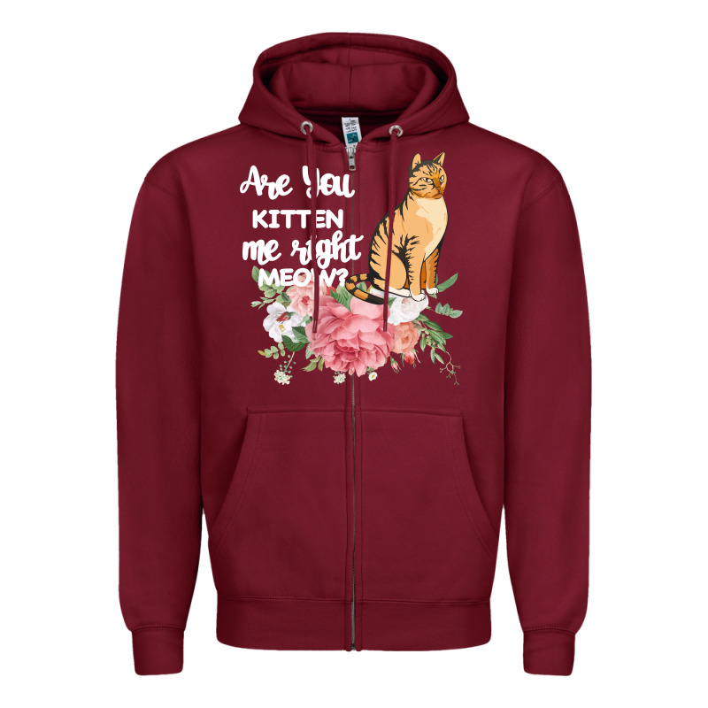 Cat Maine Coon Gift Kidding Kitten Meow Pussycat Zipper Hoodie by Bettercallsaul | Teevron