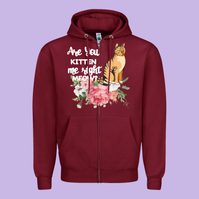 Cat Maine Coon Gift Kidding Kitten Meow Pussycat Zipper Hoodie Designed By Bettercallsaul