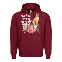 Burgundy Cat Maine coon gift kidding kitten meow pussycat Zipper Hoodie - Bettercallsaul