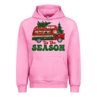 Fuchsia Pink christmas 'tis the season Urban Hoodie - BundleAndBundleShop