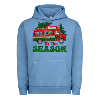 Pigment Pebble Blue christmas 'tis the season Urban Hoodie - BundleAndBundleShop