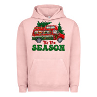 Pigment Salmon christmas 'tis the season Urban Hoodie - BundleAndBundleShop