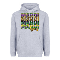 Heather Grey mardi gras Heavyweight Hoodie - CowGirlArtShop