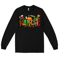Black fall nurse Long Sleeve Tee - MaliasSmallBusiness