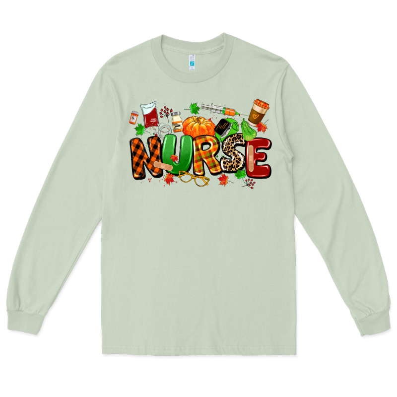 Fall Nurse Long Sleeve Tee by MaliasSmallBusiness | Teevron