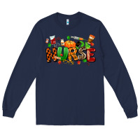 Navy fall nurse Long Sleeve Tee - MaliasSmallBusiness