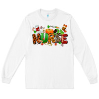 White fall nurse Long Sleeve Tee - MaliasSmallBusiness