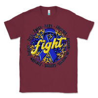 Burgundy fight colorectal cancer Classic Tee - NancyCooperArtShop