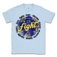 Dusty Blue fight colorectal cancer Classic Tee - NancyCooperArtShop