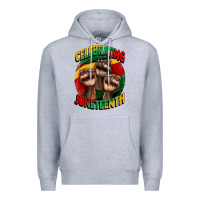 Heather Grey im celebrating juneteenth  (1) Premium Hoodie - CowGirlArtShop