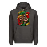 Smoke im celebrating juneteenth  (1) Premium Hoodie - CowGirlArtShop
