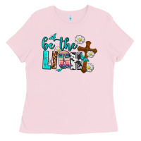 Bubblegum Pink be the light Ladies Tee - AdoDesignShop
