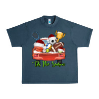 Midnight Navy tis the season sports truck christmas Urban Heavy Tee - AdoDesignShop