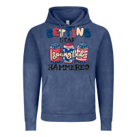 Vintage Denim getting star spangled hammered Vintage Hoodie - MaliasSmallBusiness