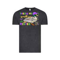 Vintage Black throw me something mister mardi gras duck Vintage Tee - MaliasSmallBusiness