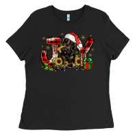 Black christmas joy dachshund Ladies Tee - JahusDesignShop