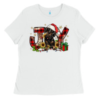White christmas joy dachshund Ladies Tee - JahusDesignShop