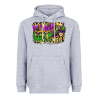 Heather Grey mardi gras Heavyweight Hoodie - CowGirlArtShop