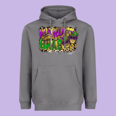 Mardi Gras Heavyweight Hoodie Designed By Cowgirlartshop