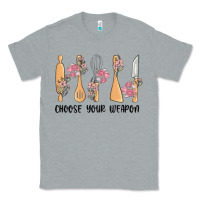 Heather Grey choose your weapon Classic Tee - MaliasSmallBusiness