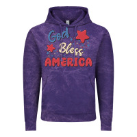 Cloud Purple god bless america Vintage Hoodie - MaliasSmallBusiness
