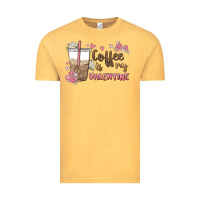 Vintage Mustard coffee is my valentine Vintage Tee - MaliasSmallBusiness