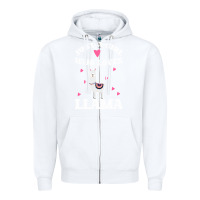 White Llama Just A Girl Who Loves Llamas Zipper Hoodie - Bettercallsaul