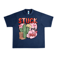 Navy stuck on you Urban Heavy Tee - MaliasSmallBusiness