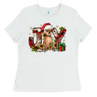 White Christmas joy chihuahua Ladies Tee - JahusDesignShop